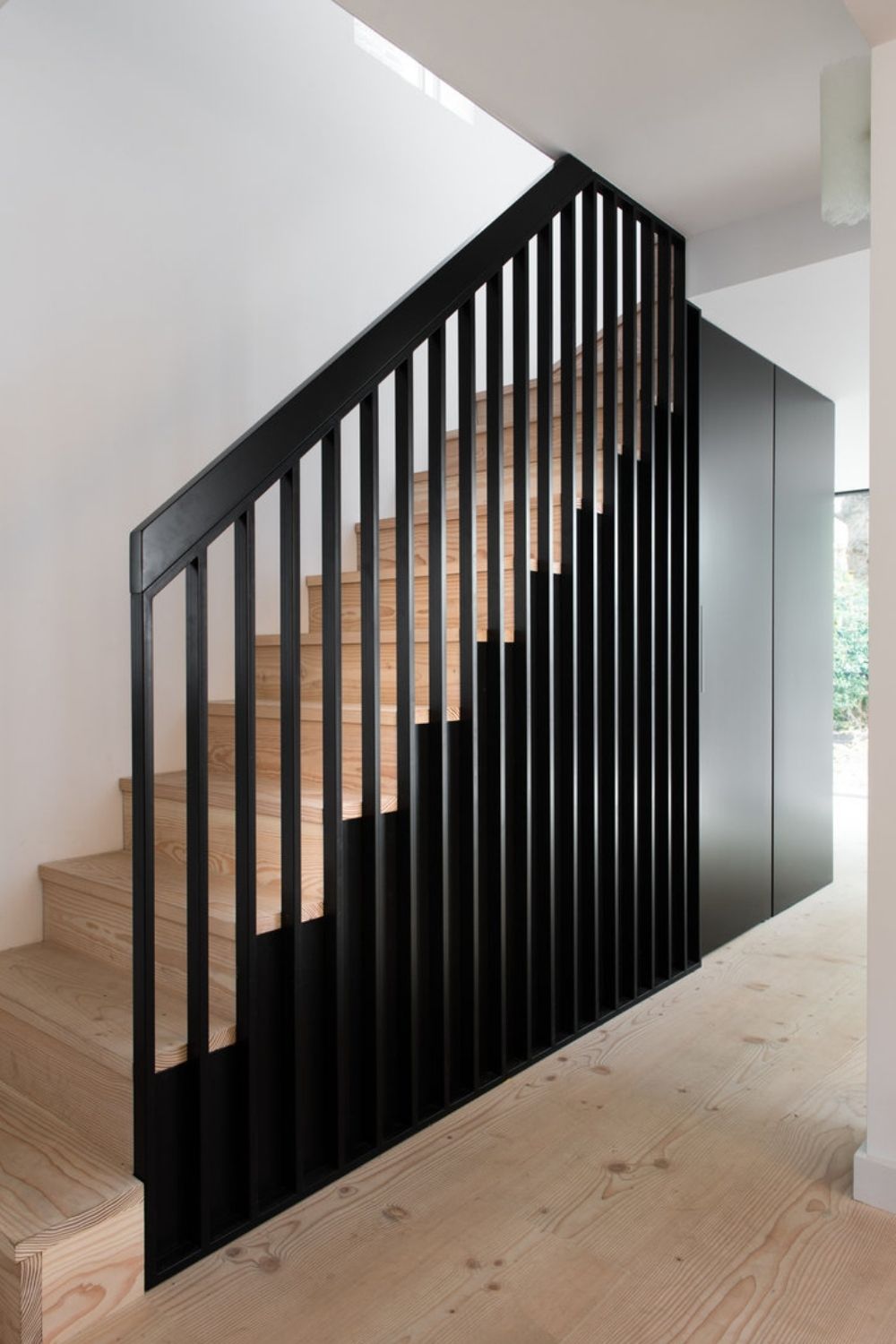 evoke projects ltd bespoke metal and timber stairwell